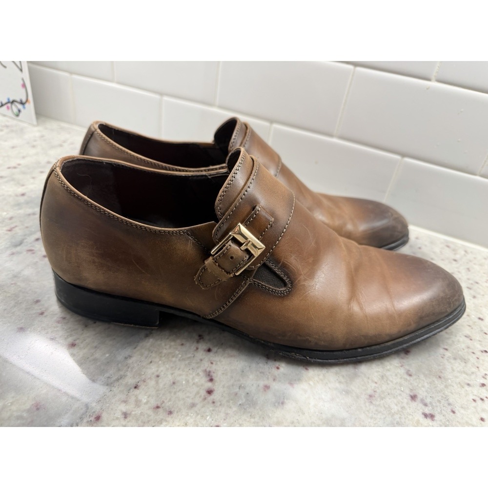 Tallia Orange Bruno Men's Dress Shoe Cognac US Size 10.5